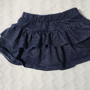 Falls Creek Navy Tiered Ruffle Skirt